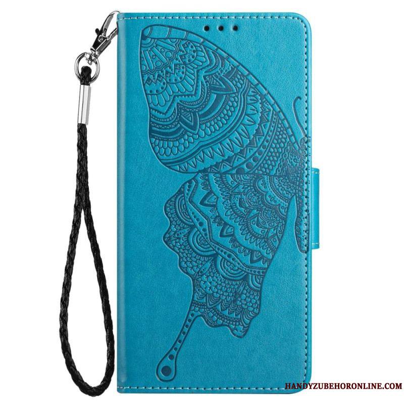 Housse Samsung Galaxy S23 Bicolore Papillon Baroque