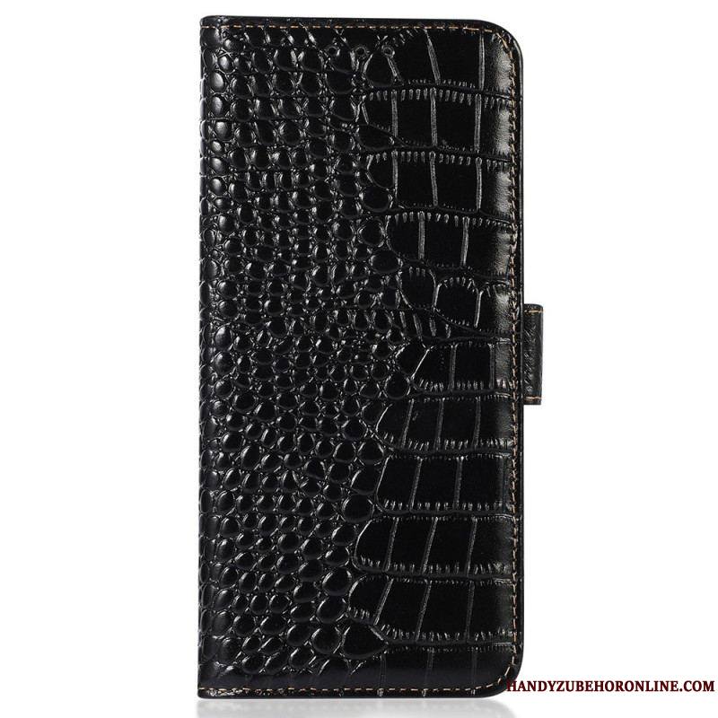 Housse Samsung Galaxy S23 Style Crocodile RFID