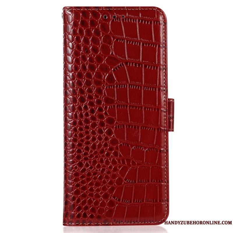 Housse Samsung Galaxy S23 Style Crocodile RFID