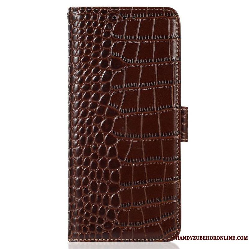 Housse Samsung Galaxy S23 Style Crocodile RFID