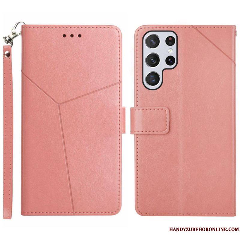 Housse Samsung Galaxy S23 Ultra 5G Y Design à Lanière
