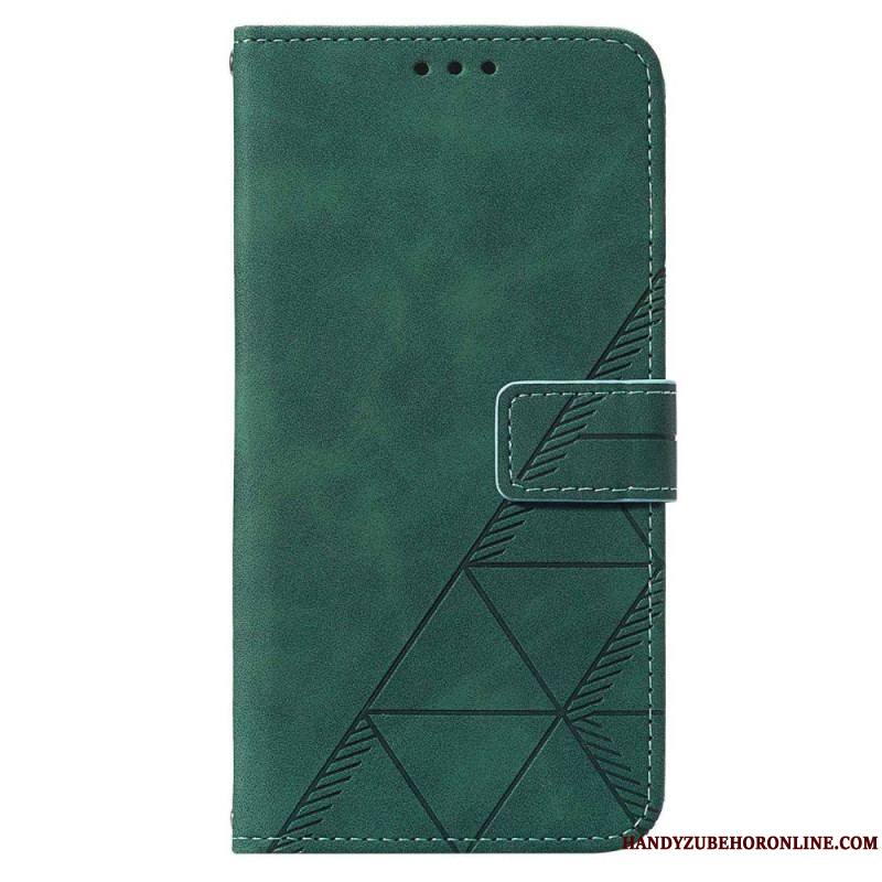 Housse Samsung Galaxy S53 5G Triangles à Lanière