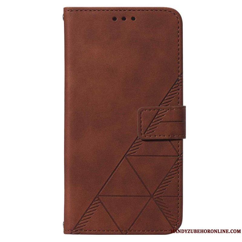 Housse Samsung Galaxy S53 5G Triangles à Lanière