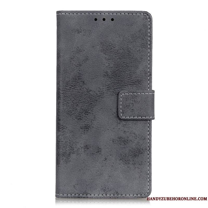 Housse Samsung Galaxy Samsung Galaxy S22 Ultra 5G Effet Cuir Vintage
