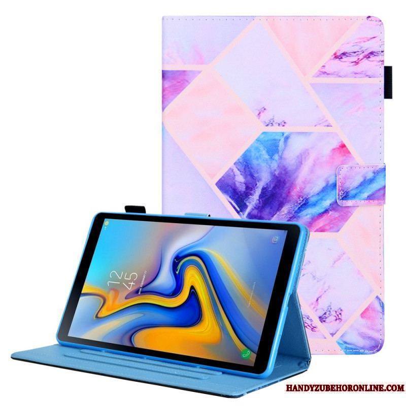 Housse Samsung Galaxy Tab A8 (2021) Marbre Géométrie Design