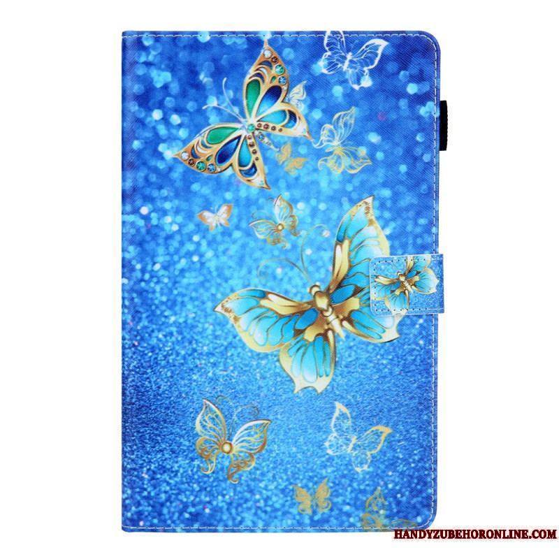 Housse Samsung Galaxy Tab A8 (2021) Papillons Colorés