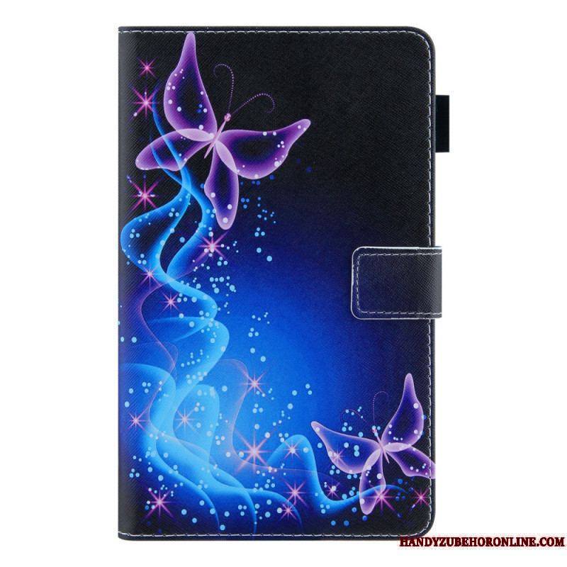 Housse Samsung Galaxy Tab A8 (2021) Papillons Colorés