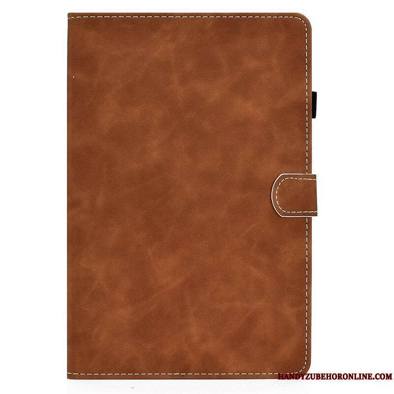 Housse Samsung Galaxy Tab S8 / Tab S7 Effet Cuir Design Vintage