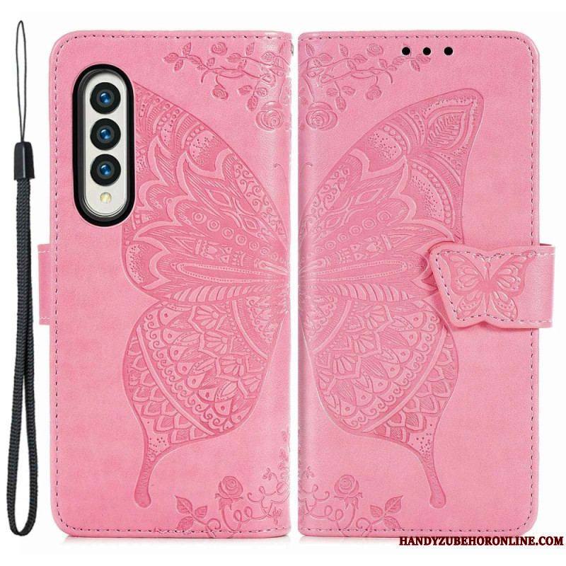 Housse Samsung Galaxy Z Fold 4 Papillon Géant