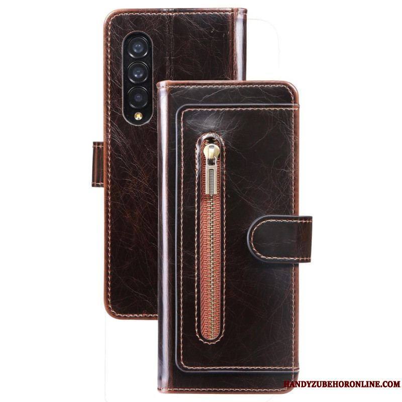 Housse Samsung Galaxy Z Fold 4 Simili Cuir Multi-poches