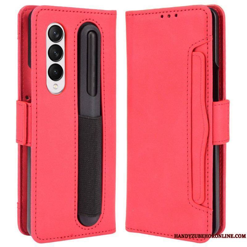 Housse Samsung Galaxy Z Fold 4 Spy avec Rangement à Stylet