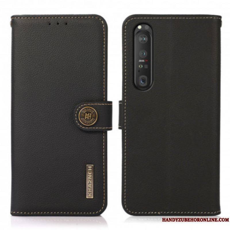 Housse Sony Xperia 1 III Simili Cuir KHAZNEH RFID