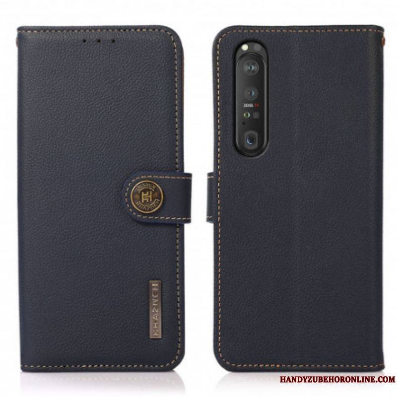 Housse Sony Xperia 1 III Simili Cuir KHAZNEH RFID