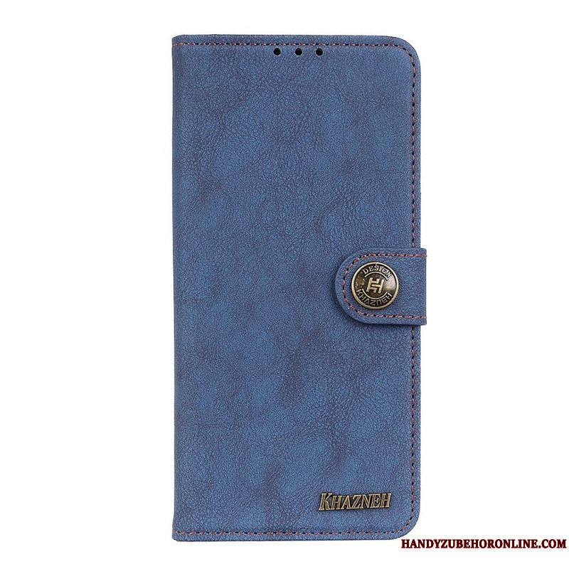 Housse Sony Xperia 1 IV Cuir Fendu Vintage KHAZNEH