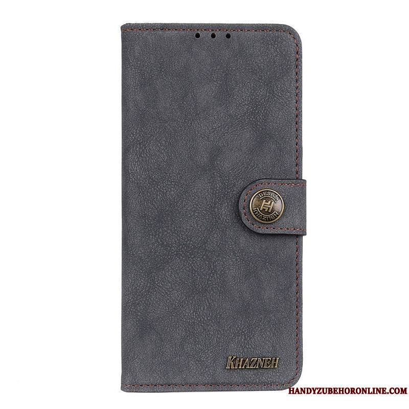 Housse Sony Xperia 1 IV Cuir Fendu Vintage KHAZNEH