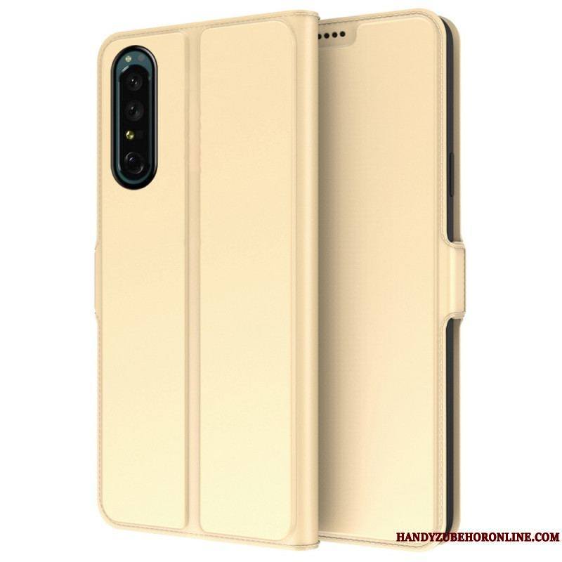 Housse Sony Xperia 1 IV Effet Cuir Slim