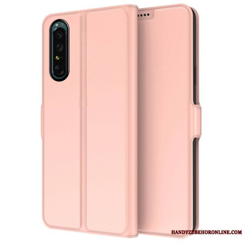 Housse Sony Xperia 1 IV Effet Cuir Slim