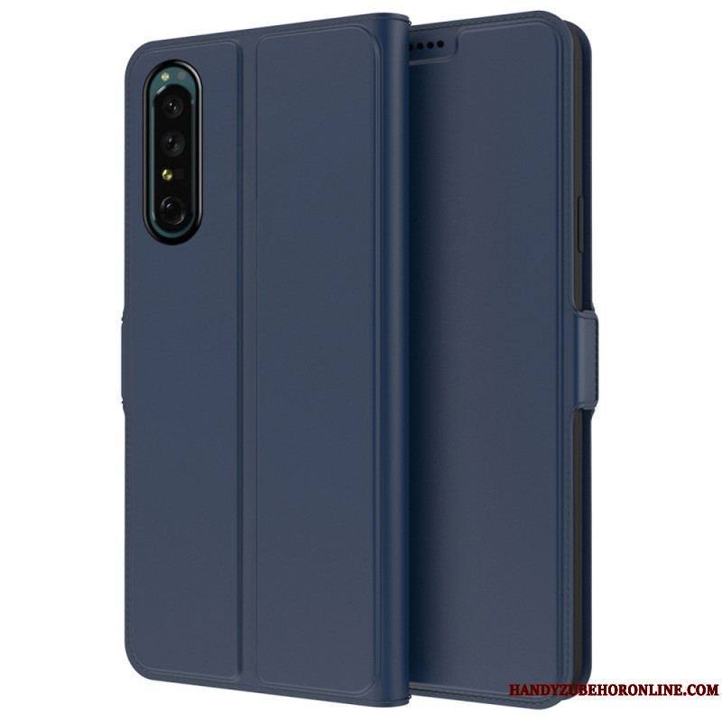 Housse Sony Xperia 1 IV Effet Cuir Slim