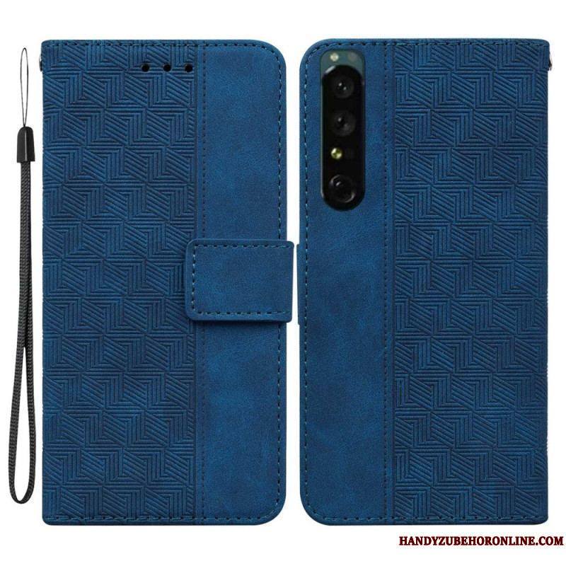 Housse Sony Xperia 1 IV Motif à Lanière