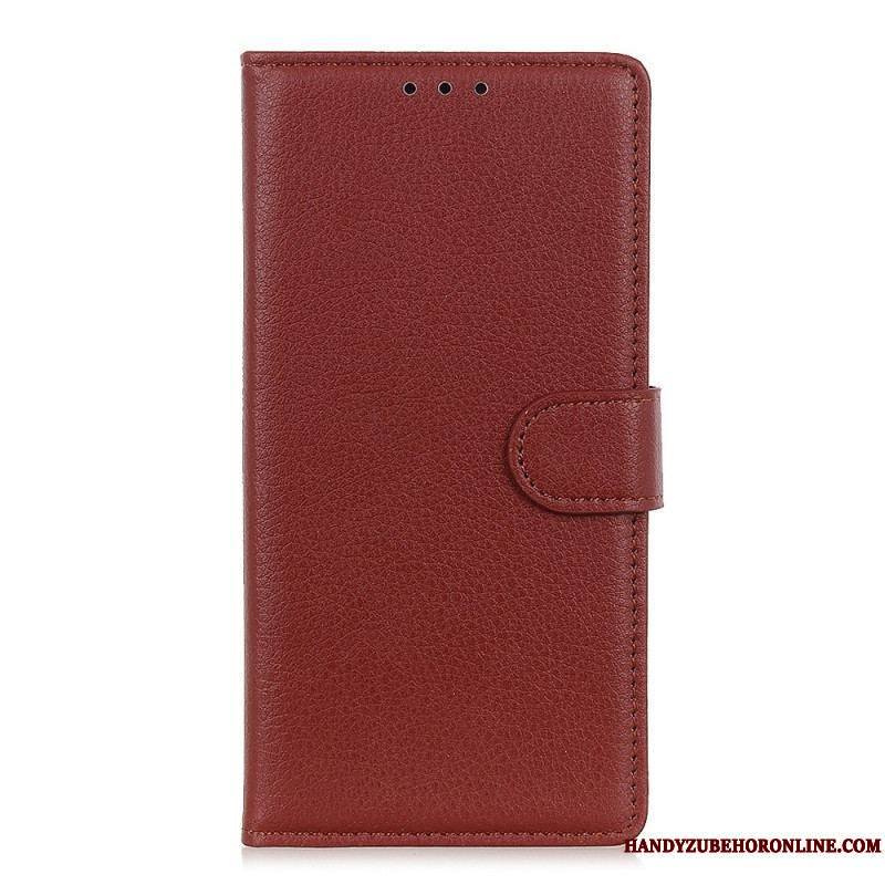 Housse Sony Xperia 1 IV Simili Cuir Litchi Traditionnel