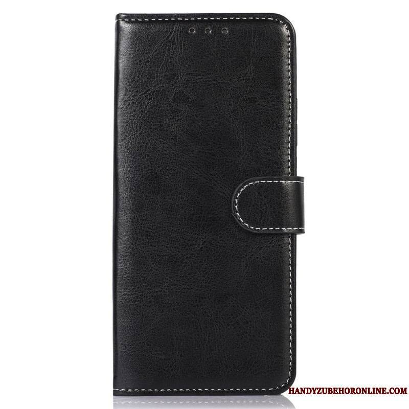 Housse Sony Xperia 1 IV Style Cuir Coutures Apparentes