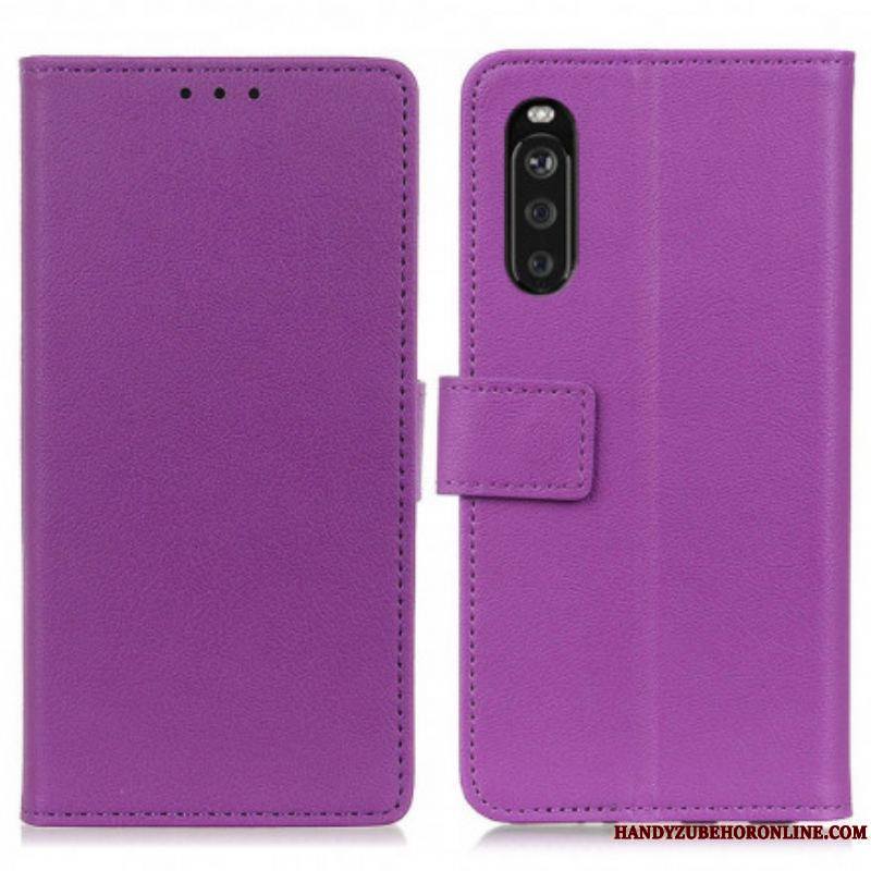 Housse Sony Xperia 10 III Simili Cuir Classique