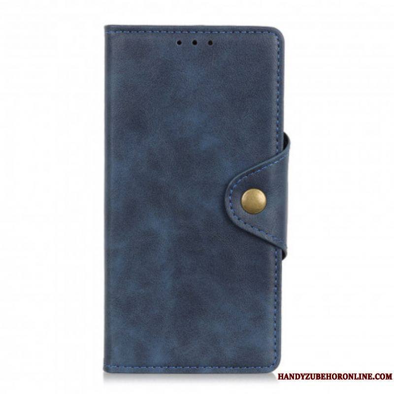 Housse Sony Xperia 10 III Simili Cuir Vintage Bouton