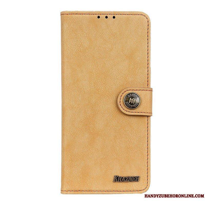 Housse Sony Xperia 10 IV Cuir Fendu Vintage KHAZNEH