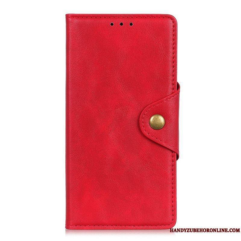 Housse Sony Xperia 10 IV Simili Cuir Bouton
