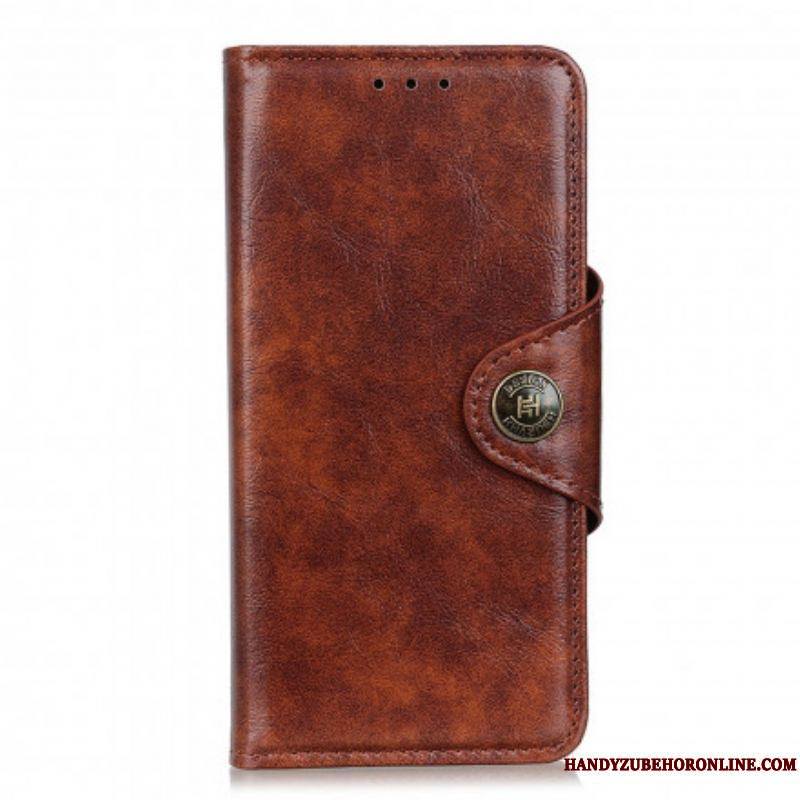 Housse Sony Xperia 5 III Simili Cuir Bouton Verni