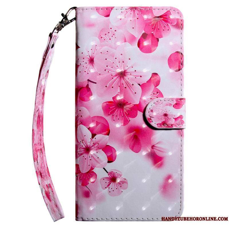 Housse Sony Xperia 5 IV Fleurs à Lanière