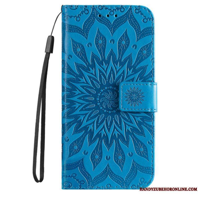 Housse Sony Xperia 5 IV Mandala Soleil avec Lanière