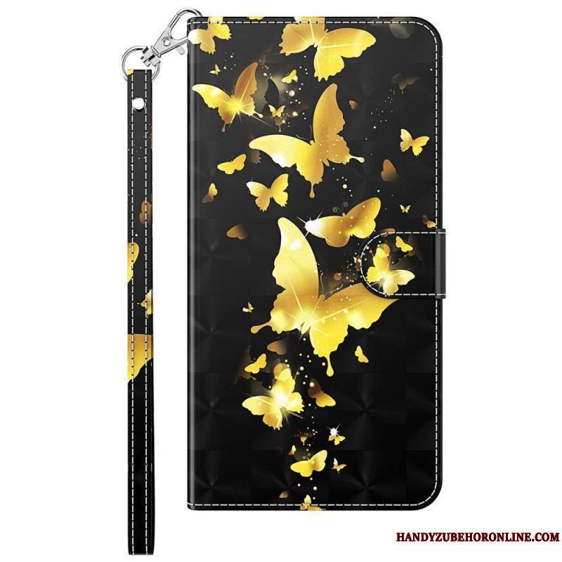 Housse Sony Xperia 5 IV Papillons à Lanière