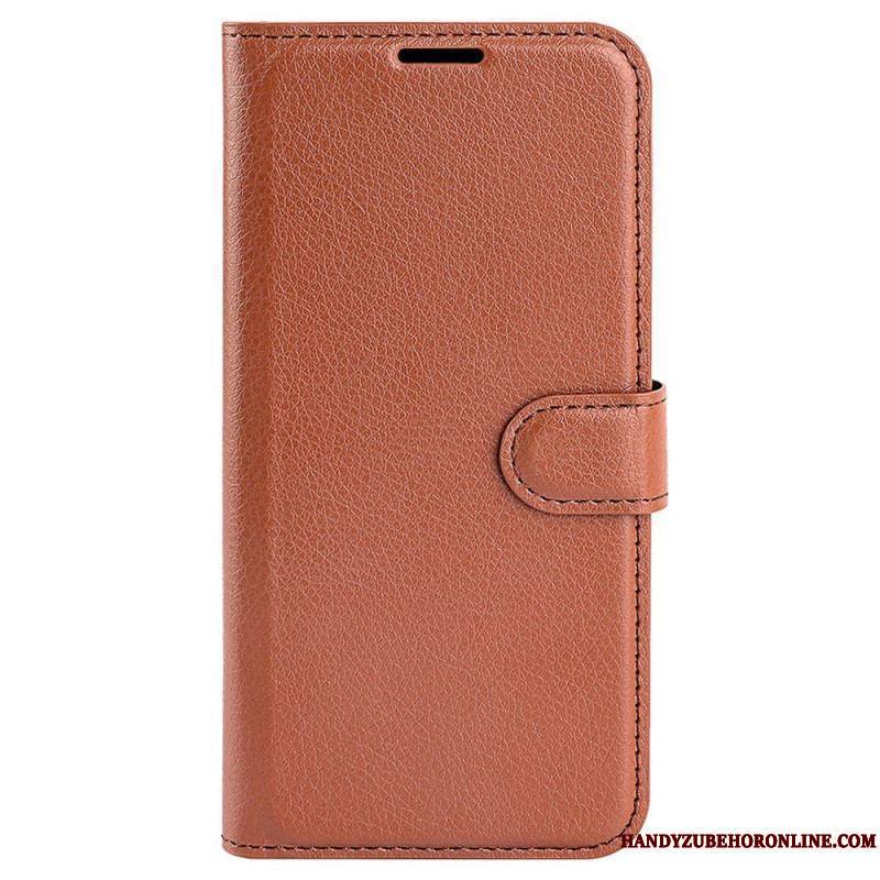 Housse Sony Xperia 5 IV Simili Cuir Litchi Classique
