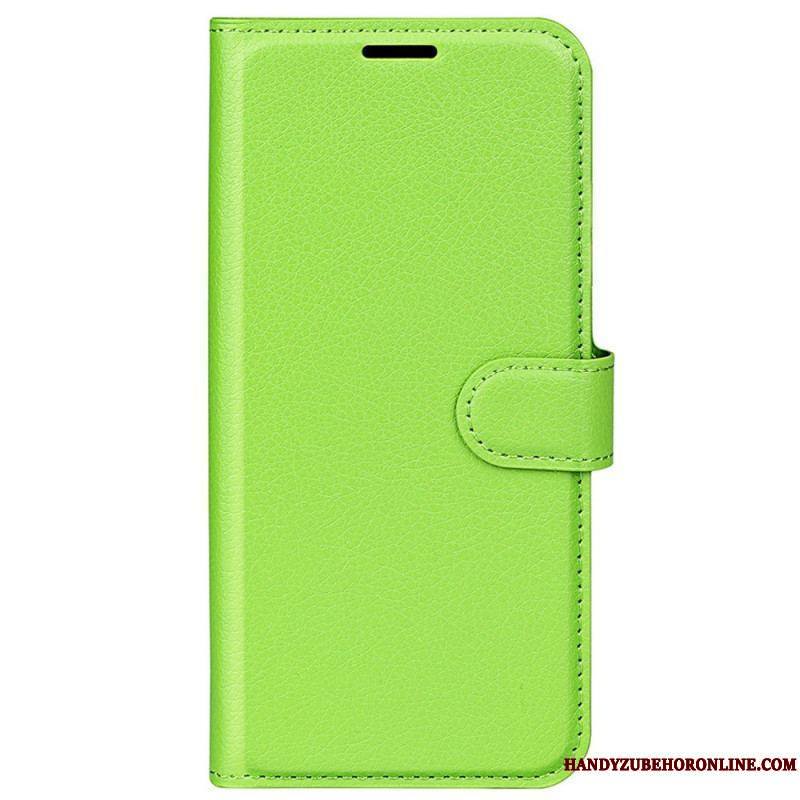 Housse Sony Xperia 5 IV Simili Cuir Litchi Classique
