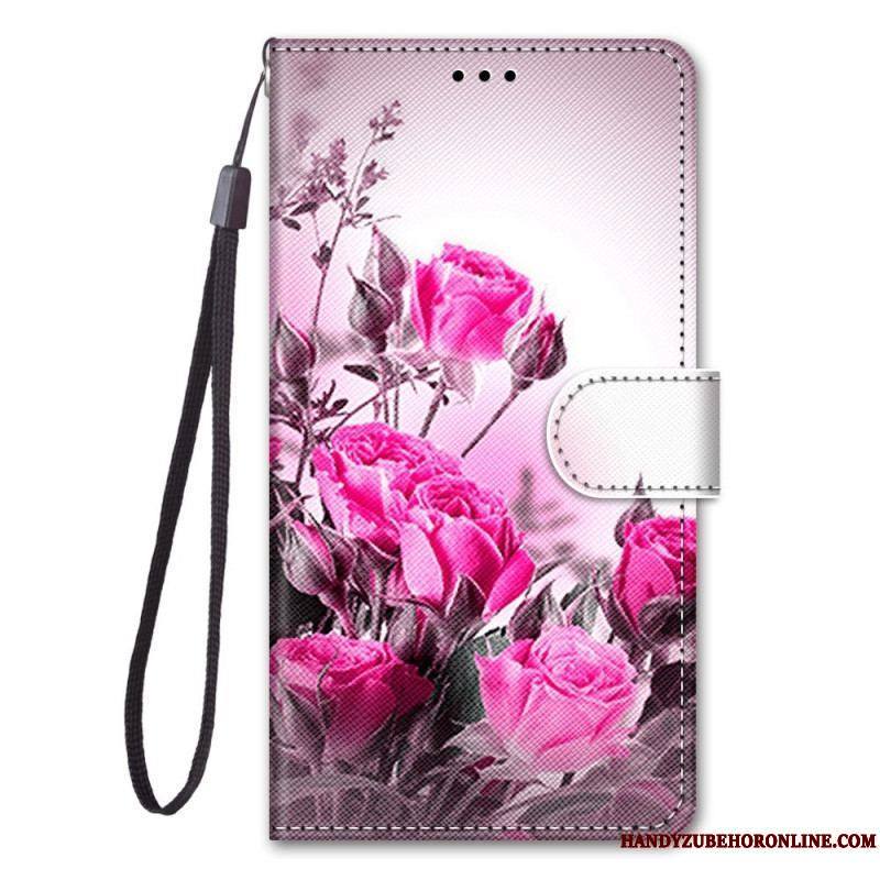 Housse Xiaomi 12 / 12X Florale à Lanière