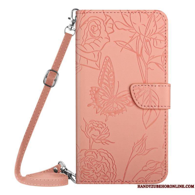 Housse Xiaomi 12 / 12X Papillons et Bandoulière
