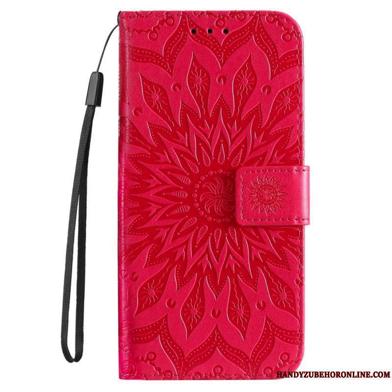 Housse Xiaomi 12 Lite Mandala Soleil avec Lanière