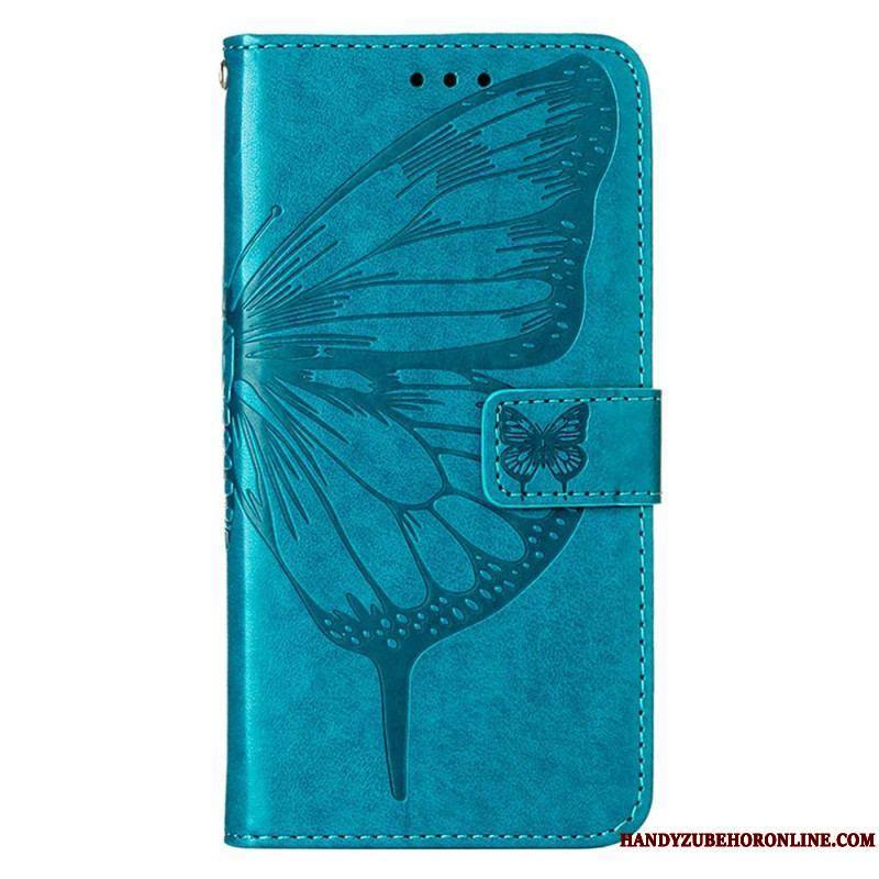 Housse Xiaomi 12 Lite Papillon Design avec Lanière