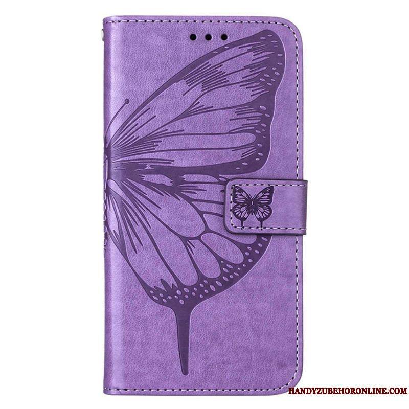 Housse Xiaomi 12 Lite Papillon Design avec Lanière