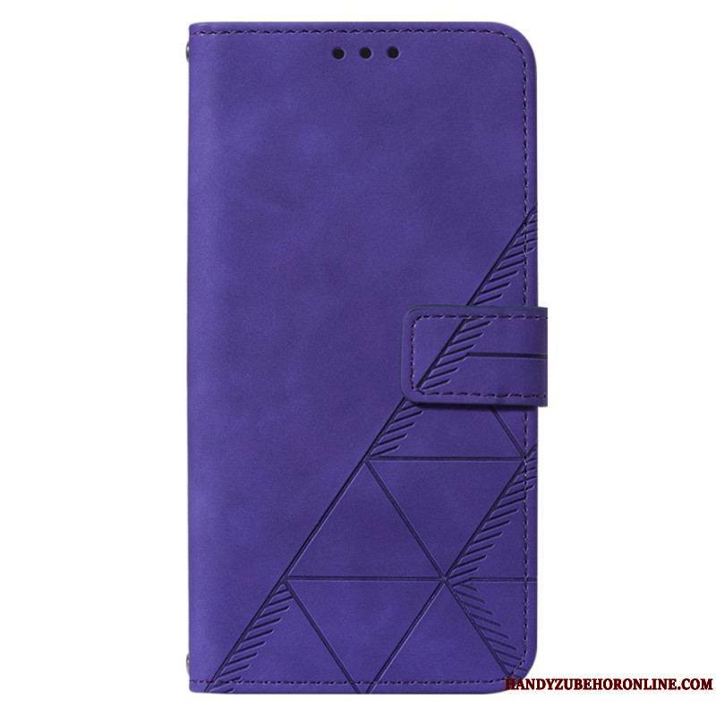 Housse Xiaomi 12 Lite Triangles avec Lanière