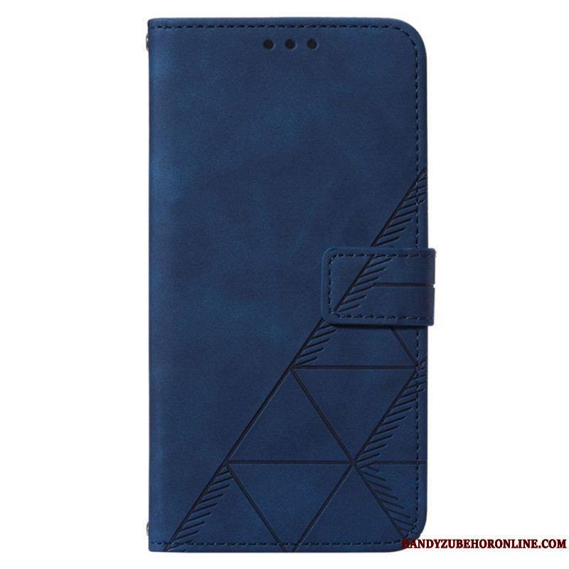 Housse Xiaomi 12 Lite Triangles avec Lanière
