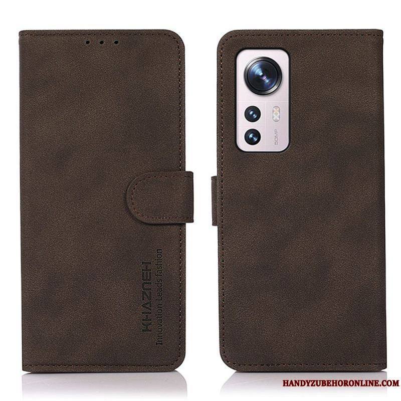 Housse Xiaomi 12 Pro Effet Cuir Fashion KHAZNEH