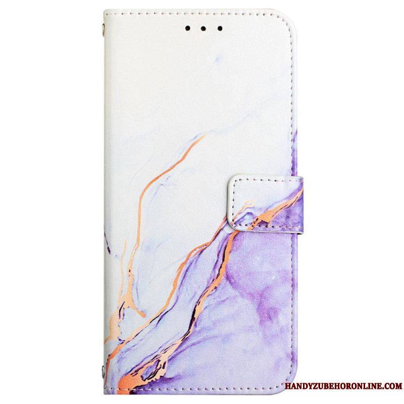 Housse Xiaomi 12 Pro Marbre Aquarelle à Lanière