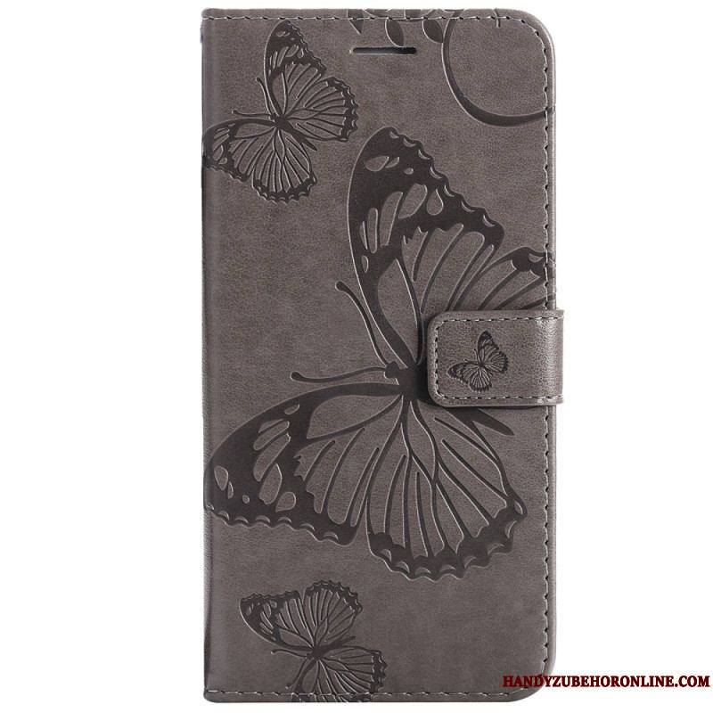 Housse Xiaomi 12T / 12T Pro Papillons Géants à Lanière