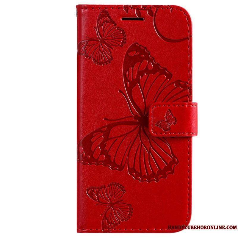 Housse Xiaomi 12T / 12T Pro Papillons Géants à Lanière