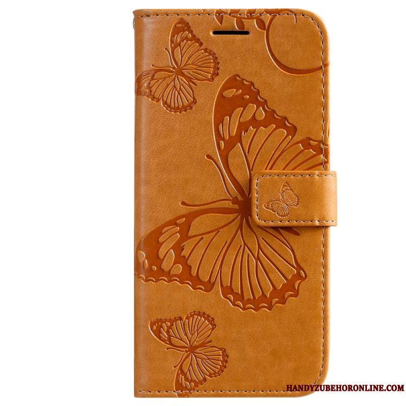 Housse Xiaomi 12T / 12T Pro Papillons Géants à Lanière