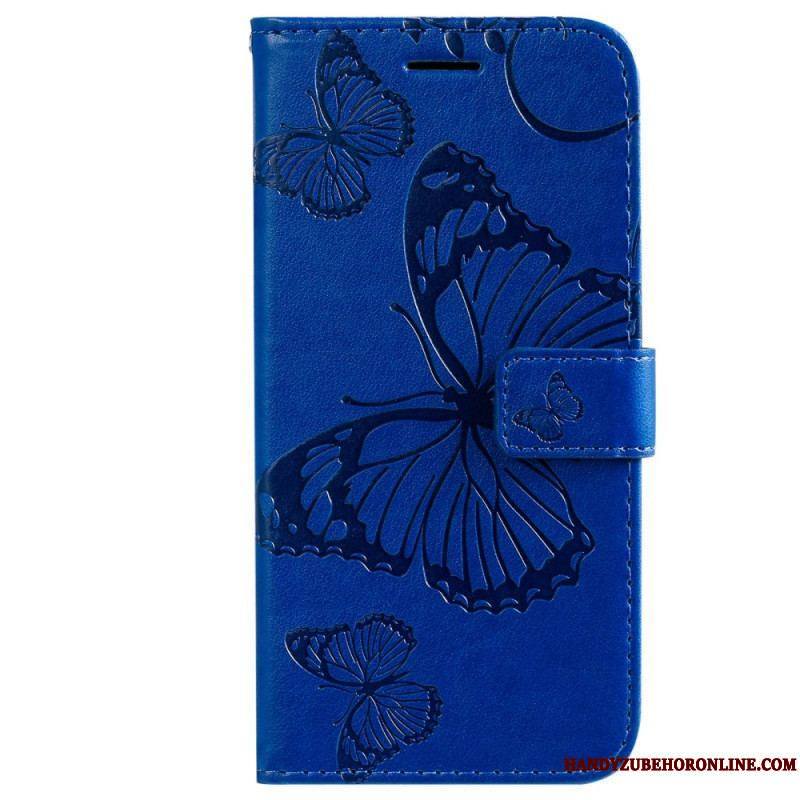 Housse Xiaomi 12T / 12T Pro Papillons Géants à Lanière