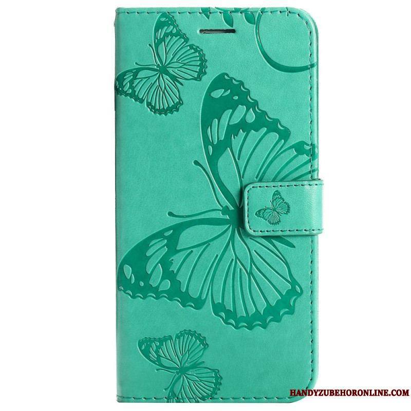 Housse Xiaomi 12T / 12T Pro Papillons Géants à Lanière