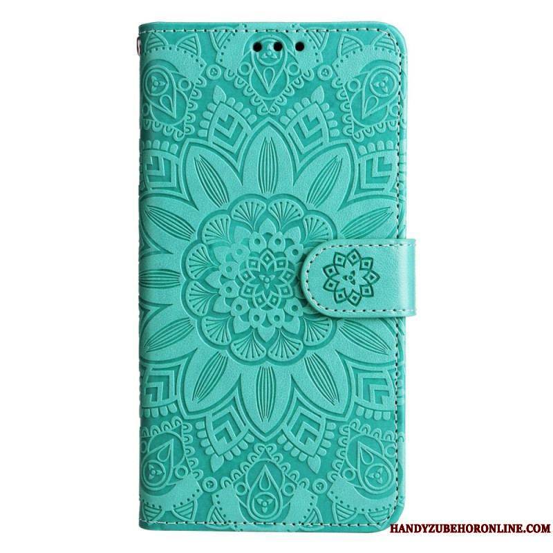 Housse Xiaomi 12T / 12T Pro Tournesol avec Lanière